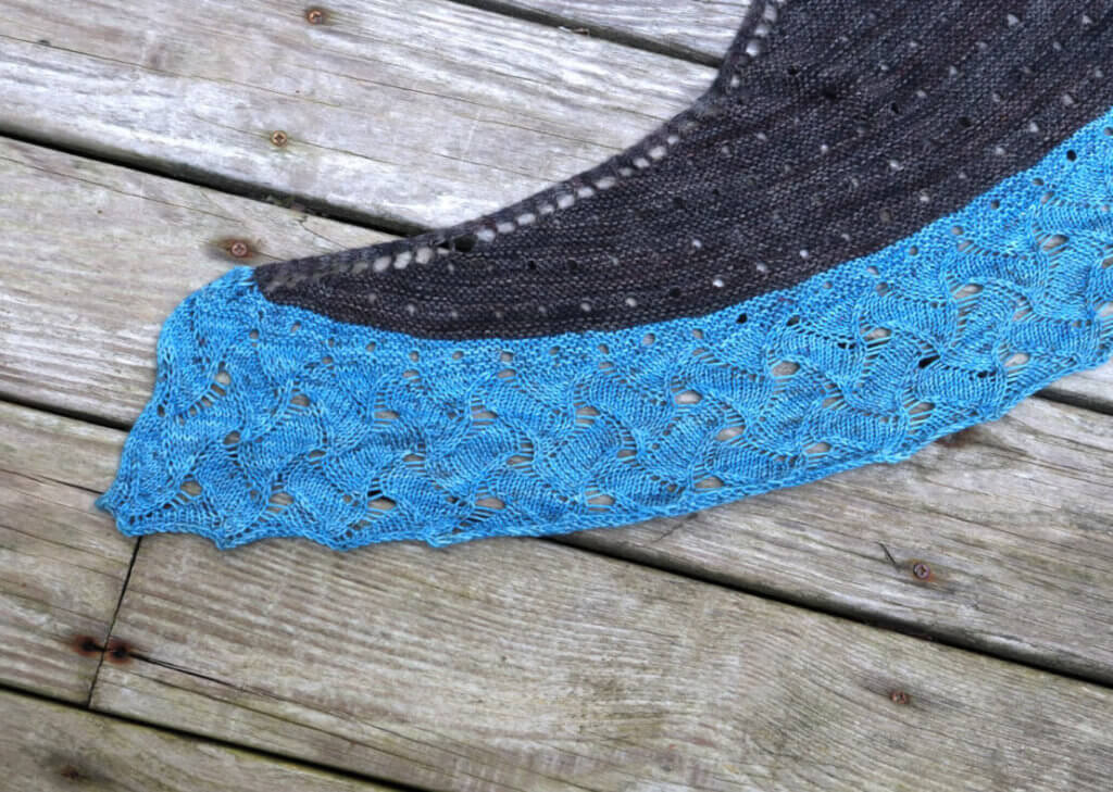 Ocean Home Shawl Lacy Details